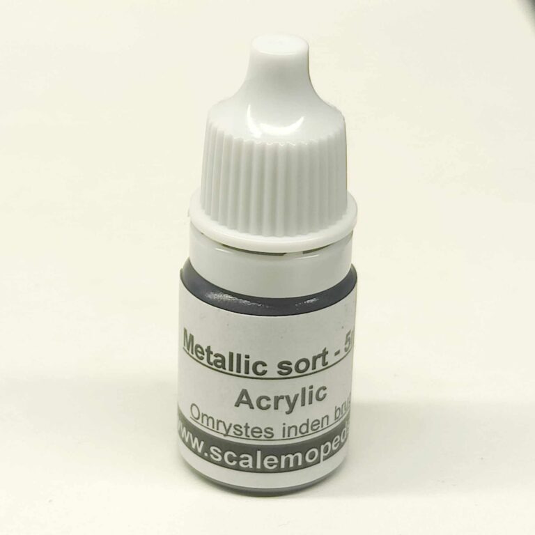 Metallic sort maling - 5 ml