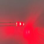 Rød 3 mm LED pære