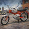 Puch VZ50 model boxart. Stor Puch