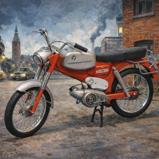 Puch VZ50 model boxart. Stor Puch