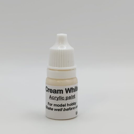 Creme hvid - Cremehvid maling til modelhobby