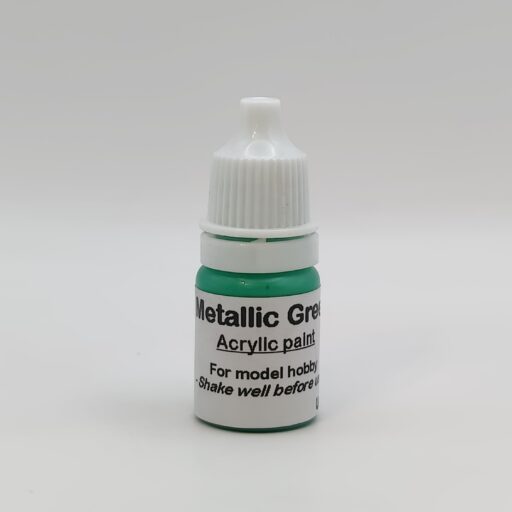 Metallic grøn maling - 5 ml