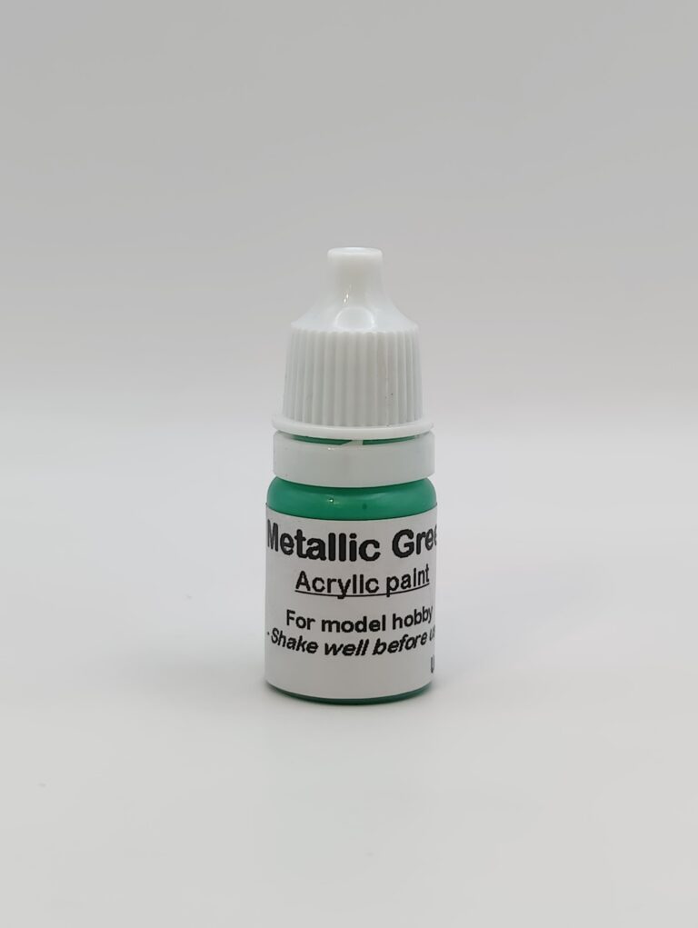 Metallic grøn maling - 5 ml