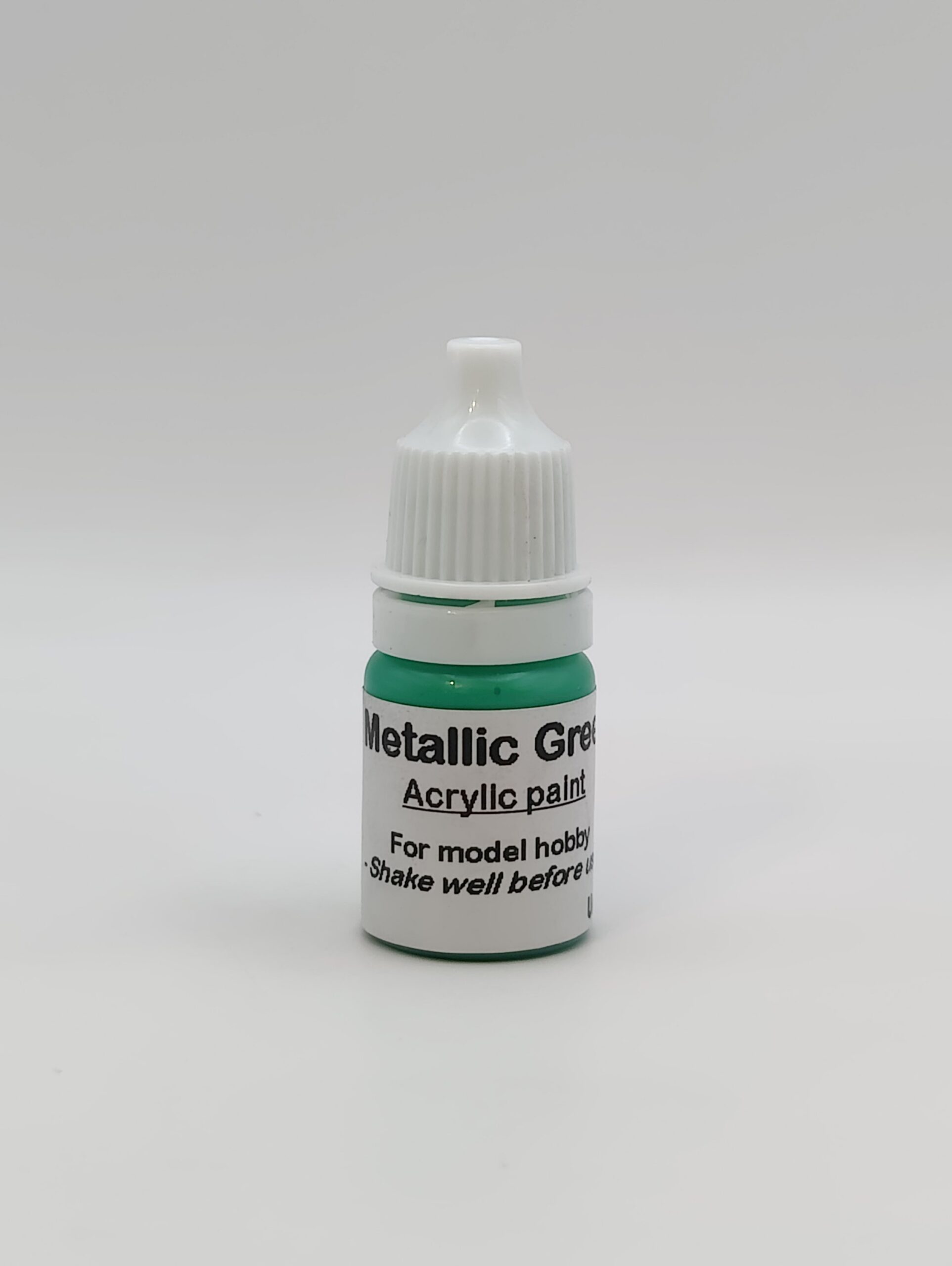 Metallic grøn maling - 5 ml