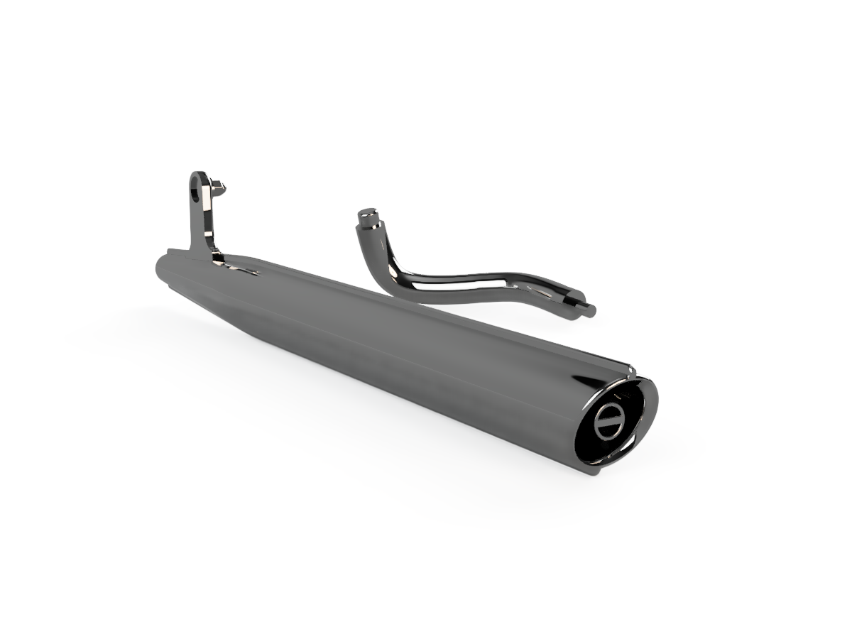 Detaljeret Yamaha FS1 tunudstødning i skala 1/9 med synlig fløjte og separat forrør