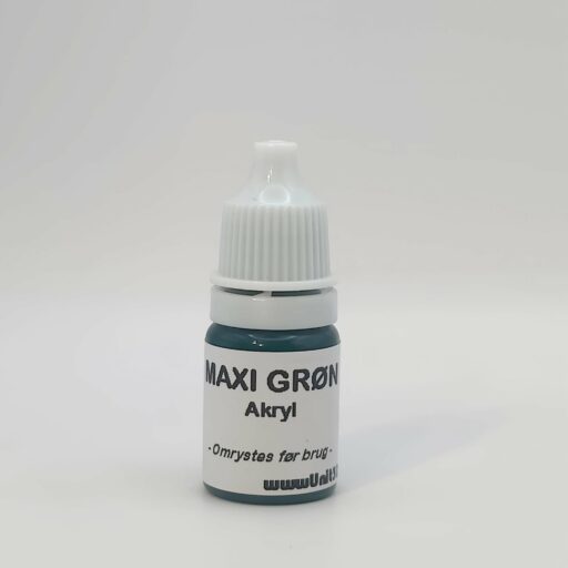 Maxigrøn hobbymaling til modelbyg