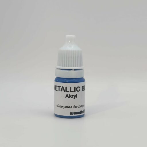 Metallic blå hobbymaling til modelbyg