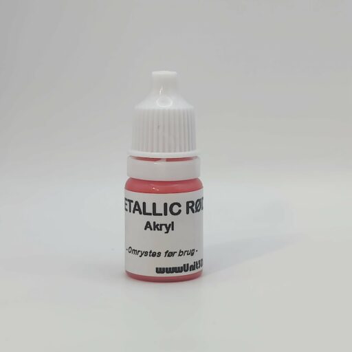 Metallic rød hobbymaling til modelbyg