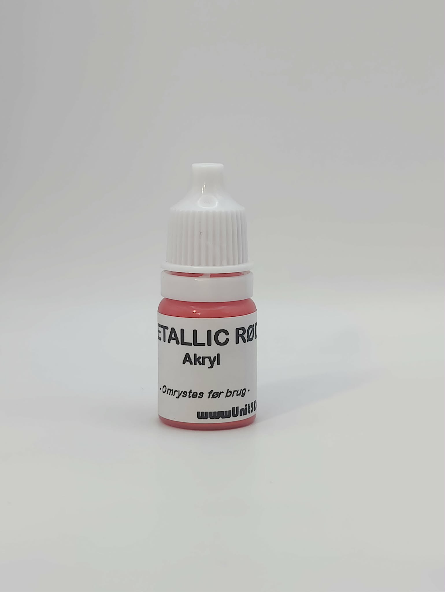 Metallic rød hobbymaling til modelbyg