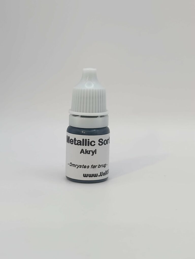 Metallic sort maling - 5 ml