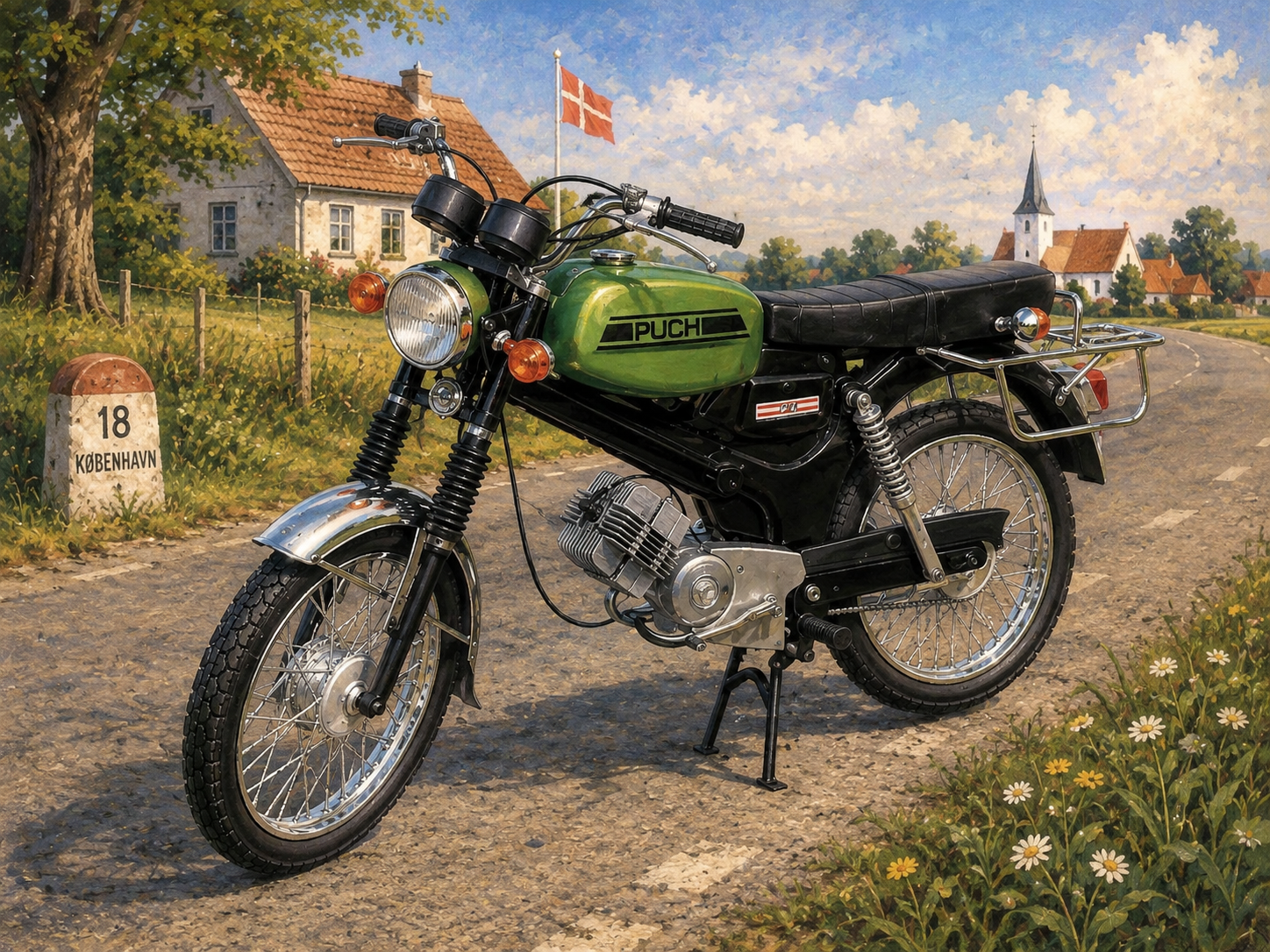 PUCH VZ50 Flagskib skala 1/9 som detaljeret resinmodel