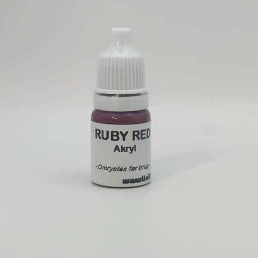 Rubinrød hobbymaling